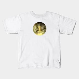 Number one in gold, gold medal Kids T-Shirt